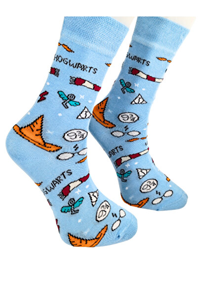 Shuttle Park Унисекс специална серия щастливи цветни чорапи Хогуортс сини цветни шарени чорапи