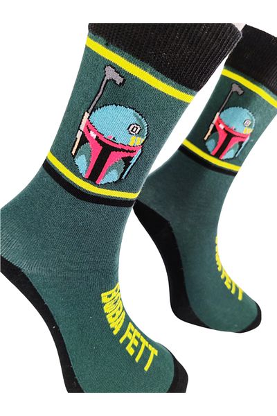 Shuttle Park Унисекс специална серия щастливи цветни чорапи Boba Fett цветни шарени чорапи