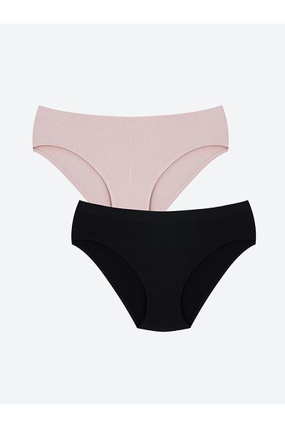 LC Waikiki Dream Black Plain Bikini Panties 2 Pack