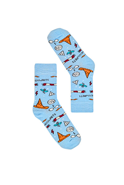 Shuttle Park Унисекс специална серия щастливи цветни чорапи Хогуортс сини цветни шарени чорапи