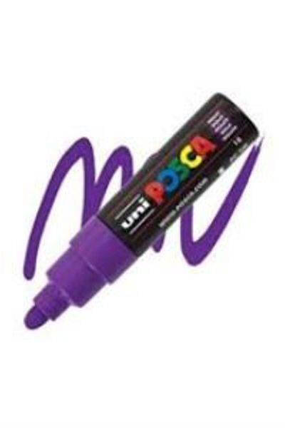 UNİ-BALL Uni-Ball Posca 4.5-5.5 Purple Water-Based Poster Marker - Pc-7M
