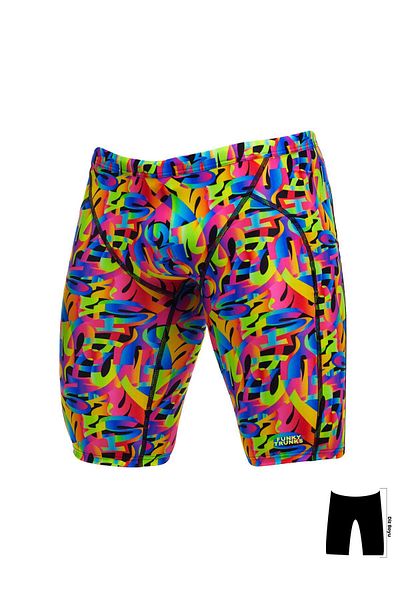 Funky Trunks Jam Color Funk Boy's Training Swimsuit, Knee-Length Jammer