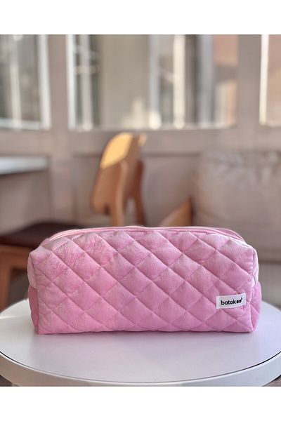 Batekso Travel Case for Hair Styler with Pink Texture - Size XL