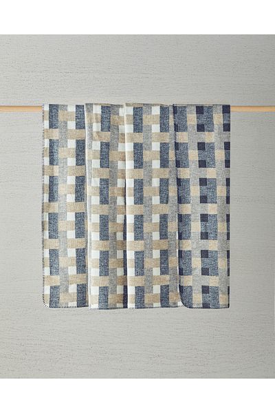 English Home Κουβέρτα Magnet Cotton King Size 220x240 cm Κρεμ-Γκρι