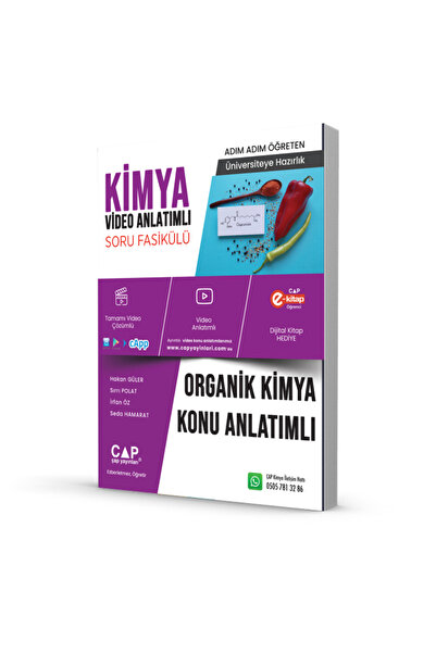 Çap Yayınları Çap Kimya Organik Kimya  Video Anlatımlı Soru Fasikül