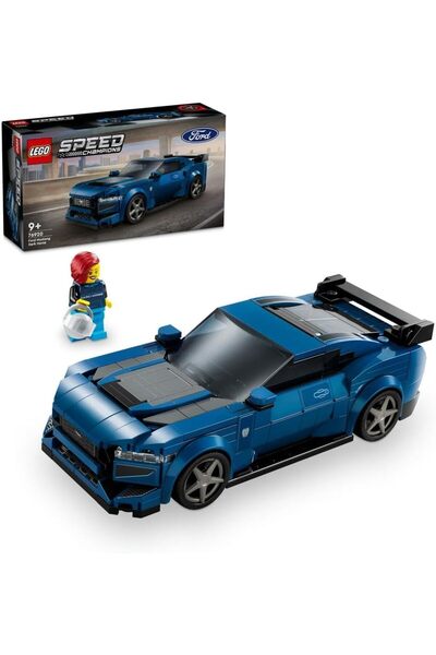 LEGO سيارة فورد موستانج دارك هورس الرياضية من سلسلة سبيد تشامبيونز، لعبة للأط...