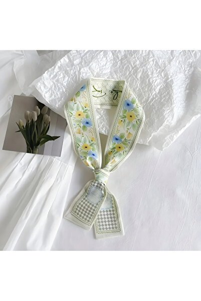 MAHLA Çift Taraflı Fular , Tasarım Ince Uzun Şal Fular , Çanta Aksesuarı