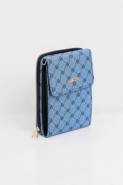 Armine Women's Evening Bag with Chain Strap - 266 Blue Dots