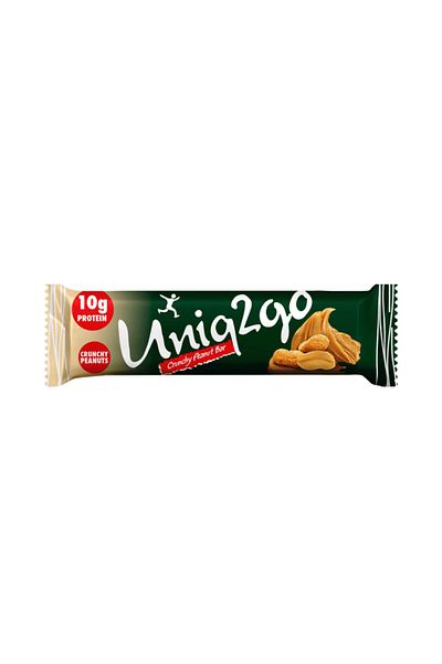 Uniq2Go Crunchy Midi Protein Bar with Peanut Butter - 40g Box of 16
