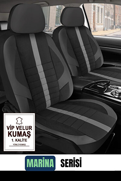 TROBUS Dacia Dokker Hafif Ticari 2016-2021 Aracınıza Uyumlu Siyah Velür Seris...