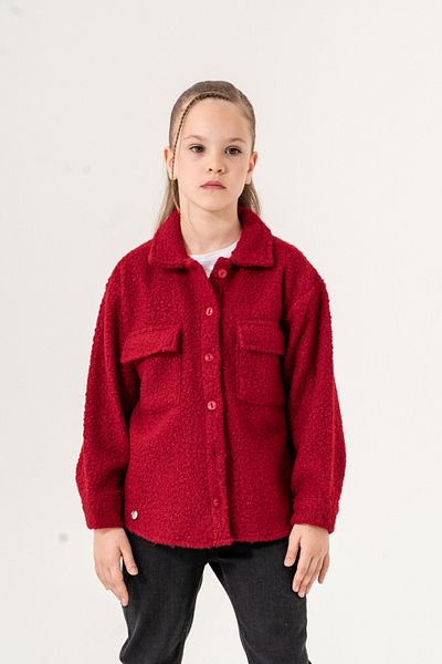 GİYİCEM TEKSTİL Girl's Winter Boucle Shirt - Model 3129