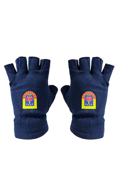 AskerVadisi Mănuși din lână bleumarin cu logo Jandarma