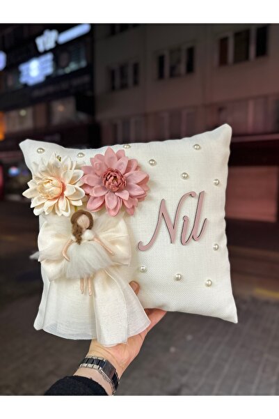 KRVTASARIM Kız Bebek Yastık Takı Yastığı