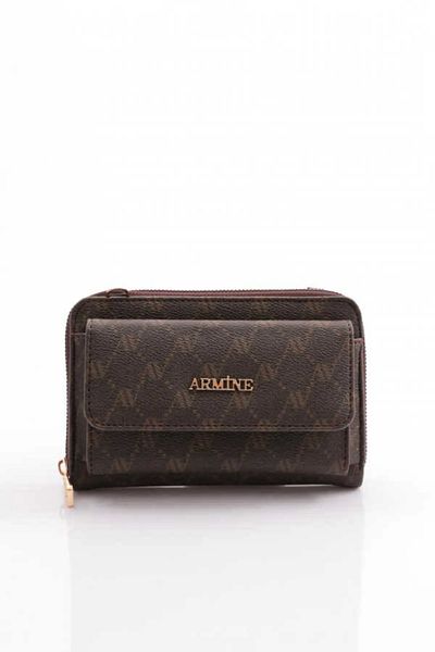Armine Women's Shoulder Bag, Crossbody Bag 324 Coffee Dots