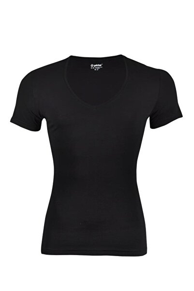 YILDIZ 356 Tricou pentru bărbați din lycra cu decolteu în V adânc, 6 bucăți