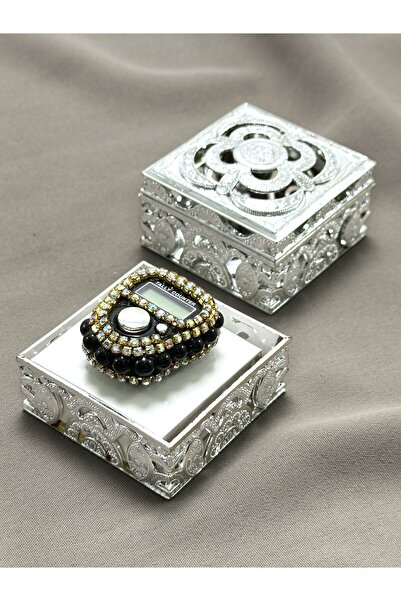 Deniz Elmasları Hediyelik Taşlı Zikirmatik - Kutu İçerisinde