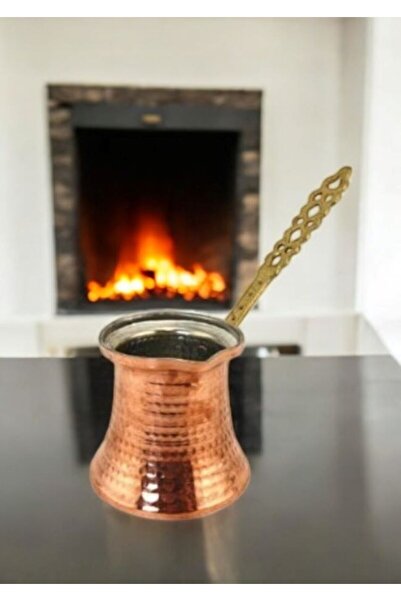 MY ZEY Bakır Cezve Çekiç Dövme No 5 Büyük boy 5 Fincan Kahve