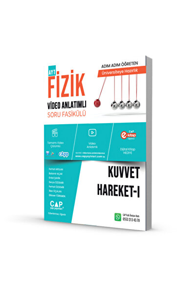Çap Yayınları Çap Fizik Kuvvet Hareket 1 Video Anlatımlı Soru Fasikül