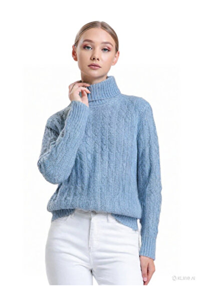 Pulltonic Yün Kaşmir Boğazlı Kadın Kazak