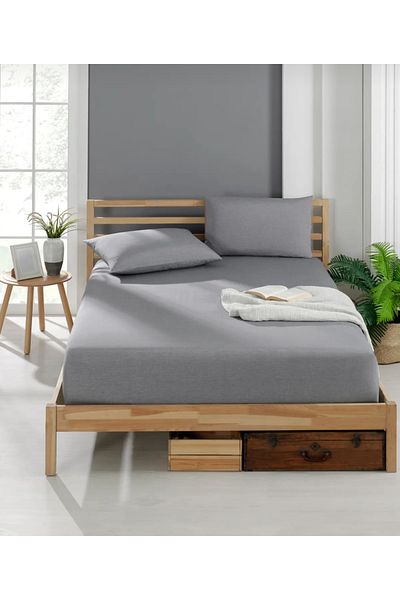ÇIQRIK HOME Elastic Double Bed Sheet Set with Pillowcases (Set with Pillowcases)