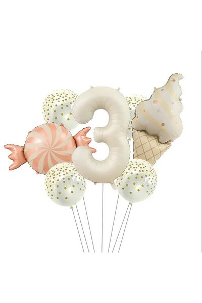 CANSIN Ice Cream Candy and Dough Number Set