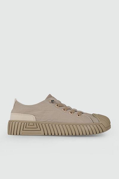 GAMELU Vigor Waiter - Κομψά Unisex Beige Casual παπούτσια, ύφασμα αλεξίπτωτου με ψηλή σόλα