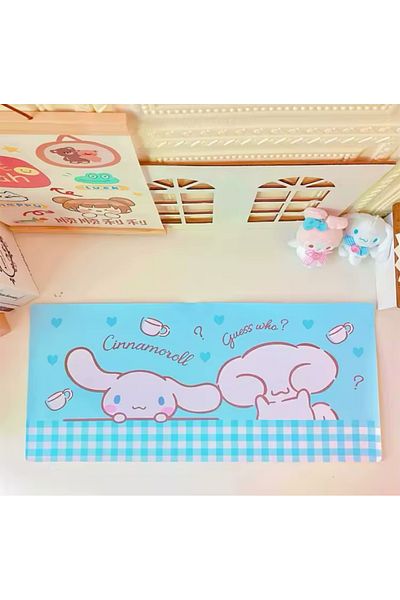 synshop Sanrio Kawaii Kuromi подложка за мишка - сладка, голяма, подложка за десктоп с клавиатура, офис за момичета геймъри