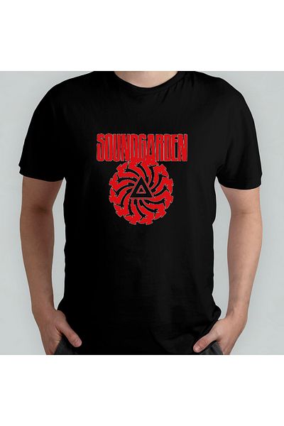 Pixxa Μπλουζάκι Soundgarden Crew Neck 100% βαμβακερό - Μοντέλο 1