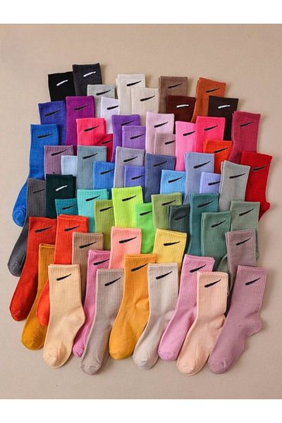 mcy butik 12 опаковки дамски многоцветни колежански чорапи за тенис