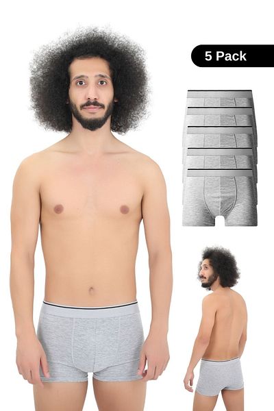 andredimoda Men's Cotton Lycra Boxers 5 Pieces Premium Package Dowry Box Special Design