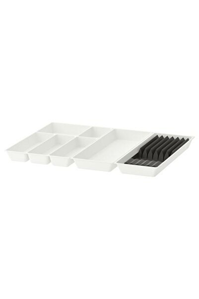 IKEA UPPDATERA, organizator sertar, alb-antracit, 72x50 cm