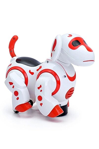 mavi su dünyası Müzikli Pilli ve Işıklı Robot Kırmızı Renkli Köpek - Mavi Su Dünyası