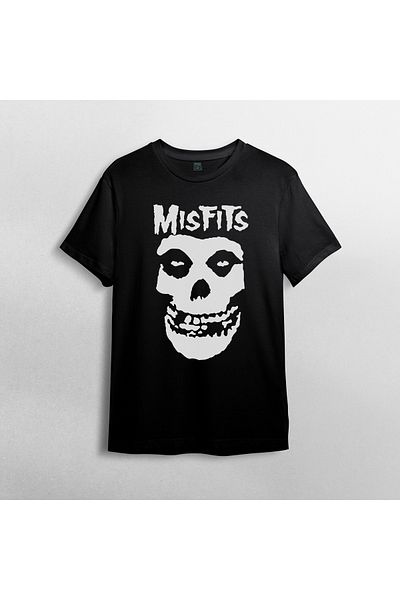 Pixxa Μπλουζάκι Misfits Crew Neck 100% βαμβακερό - Μοντέλο 1