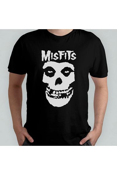 Pixxa Μπλουζάκι Misfits Crew Neck 100% βαμβακερό - Μοντέλο 1