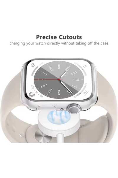 GREGOSS Apple Watch Seri 10 Uyumlu ( 46 Mm )  Tam Kapsama TPU  Ekran Koruyucu Soft Silikon Kılıf