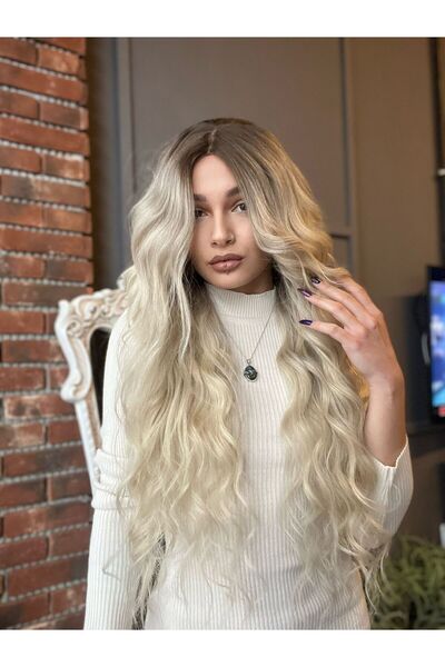 Suzan Peruk Baby ipek tabanlı Tamamen cilt görünümlü Gerçek Saç Peruk