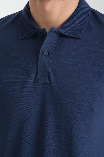 Frappoli Μπλουζάκι Basic Polo Neck Comfort Fit 100% Cotton Pique