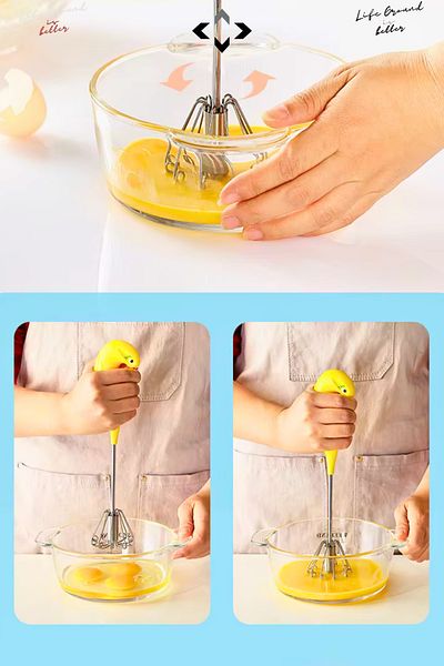 LİGROUND Swan Whisk Beater Cake Bread Egg Beater Whisk