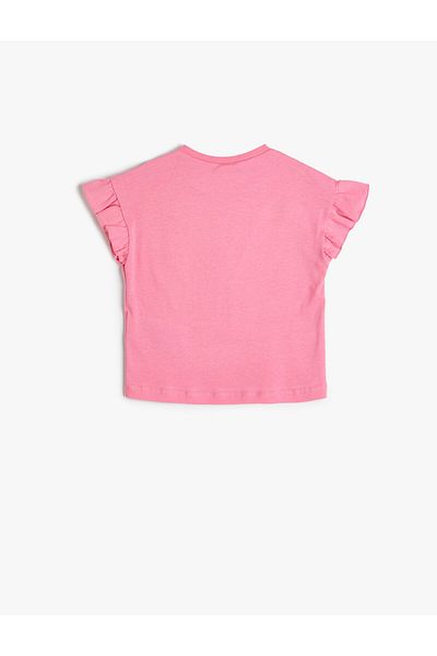 Koton Sleeveless Cotton Ruffle T-Shirt