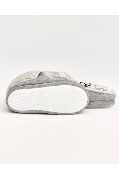 Chirpy Nue - Γκρι γυναικεία παπούτσια εσωτερικού χώρου με λεπτομέρεια Snowflake