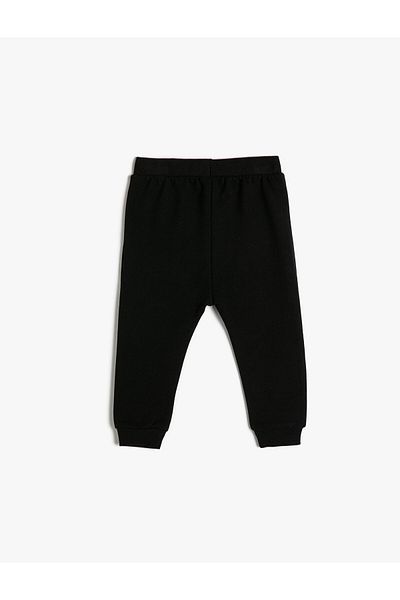 Koton Cotton Jogger Sweatpants - Button Detail and Elastic Waist