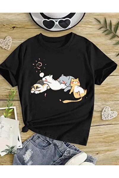 BEBEĞİME ÇORAP Tricou cu mânecă scurtă cu imprimeu pentru fete