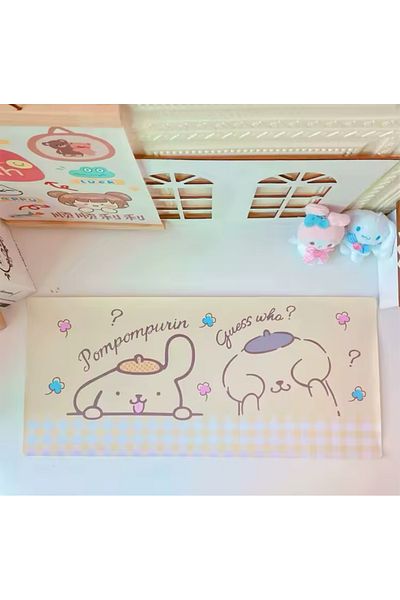 synshop Pompompurin لطيف الكلب باو سانريو ماوس سطح المكتب حصيرة لوحة المفاتيح لوحة الماوس كبيرة لوحة الماوس ألعاب