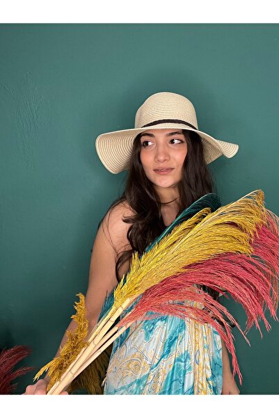 laviyonsa Літній солом'яний капелюх з шкіряним ремінцем