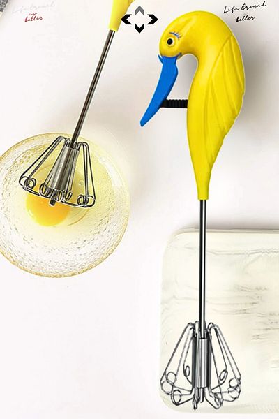 LİGROUND Swan Whisk Beater Cake Bread Egg Beater Whisk