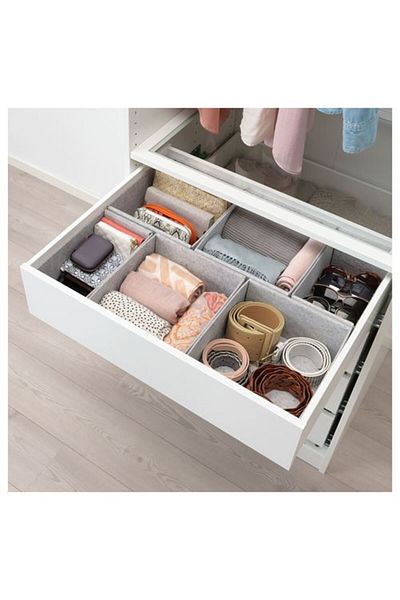 IKEA Light Gray Complement Box Set - 75X58 cm