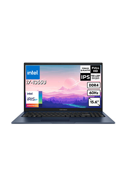 ASUS Vivobook 15 i7-1355U 8 GB 512 GB SSD 15.6" FHD Win 11 Pro X1504VA-NJ1499...