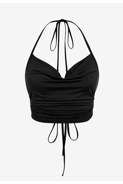 f-maskfashion BUSTIERĂ NEGRĂ