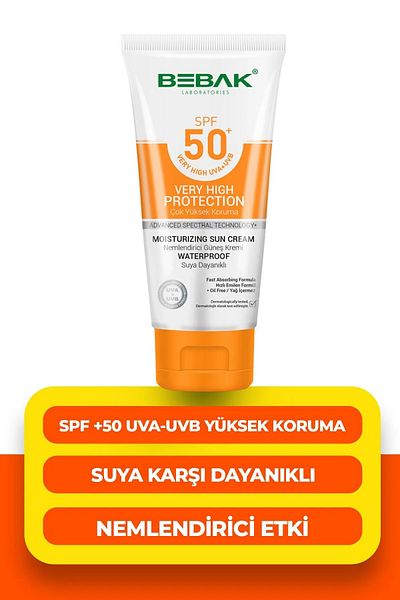 Bebak 50 SPF 75 ml Moisturizing Sunscreen - Tube