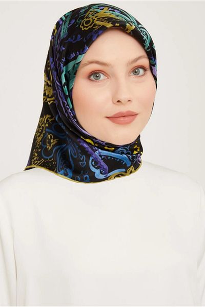 Armine Nostalgia Sura Silk 9037-52 Μαύρο Μωβ